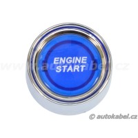 Tlačítko ENGINE START s podsvětlením, modré